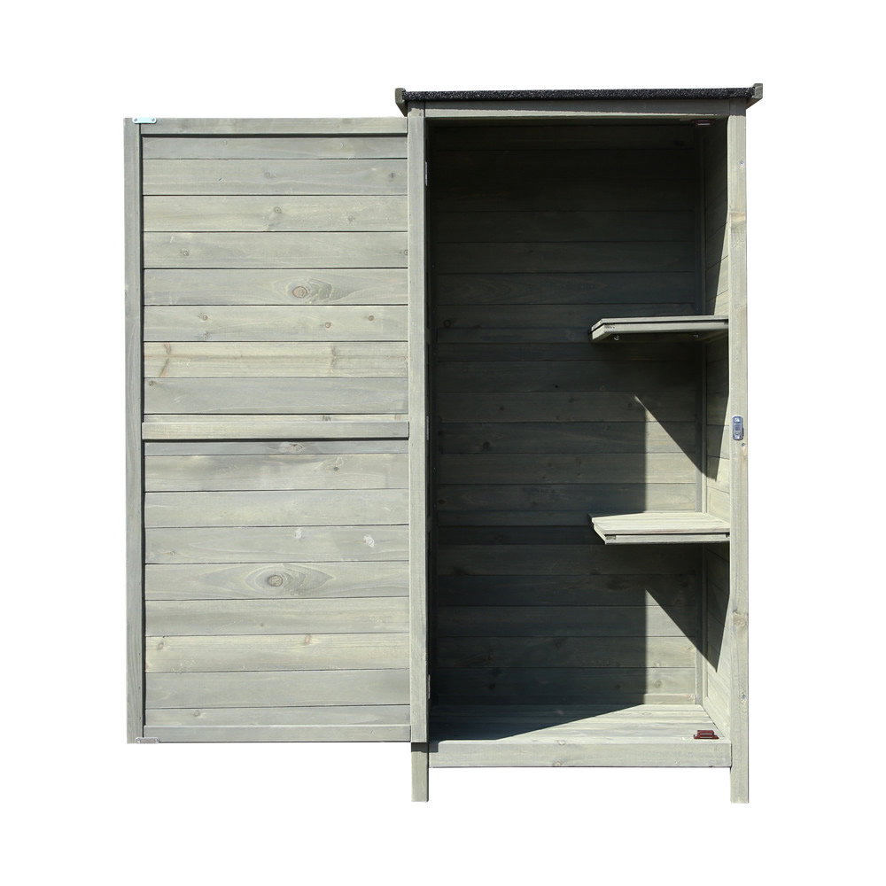 Houten tuinkast | 70 x 52 x 142 cm | Groen