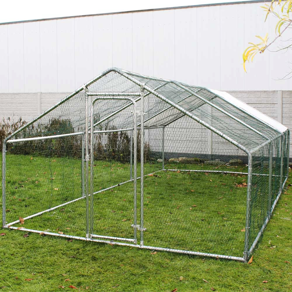 dubbele plek duizend Kippenren | Gegalvaniseerd staal | 2 x 3 x 2 meter - HandelsOnderneming  Michielsen