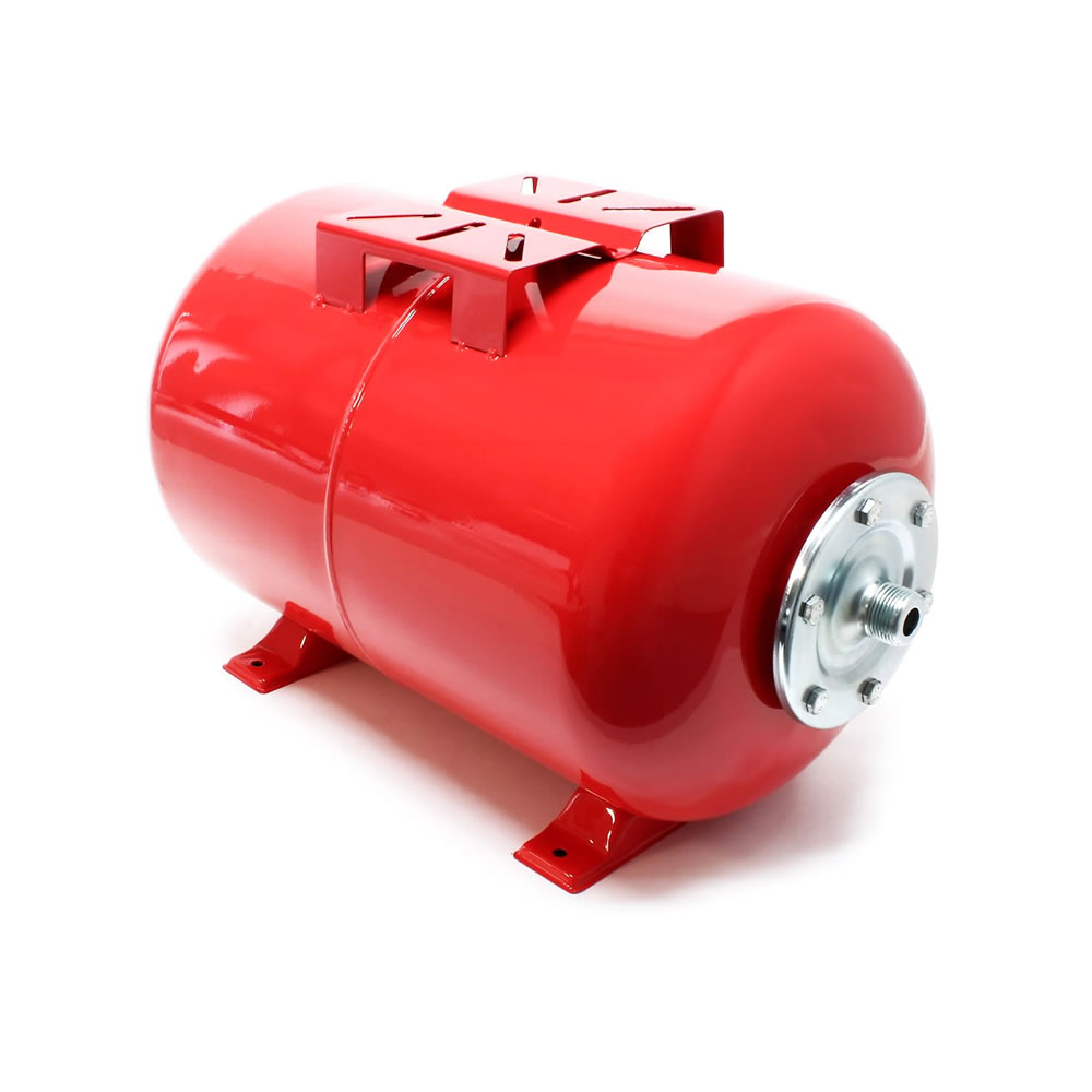 Expansievat/drukvat | Rood | 24 liter | Horizontaal