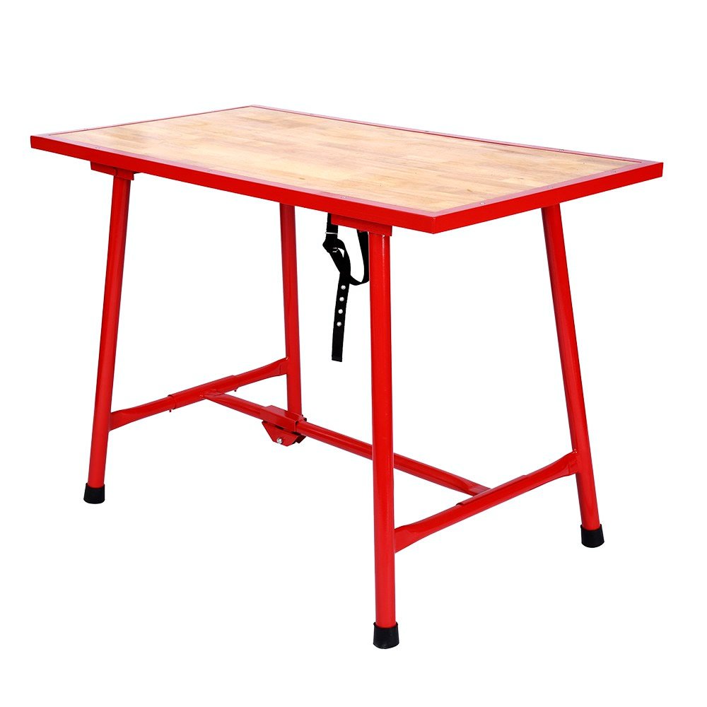 Minimaliseren venijn vasthoudend Werktafel | 120 x 62,5 x 83 cm | Inklapbaar | Rood - HandelsOnderneming  Michielsen