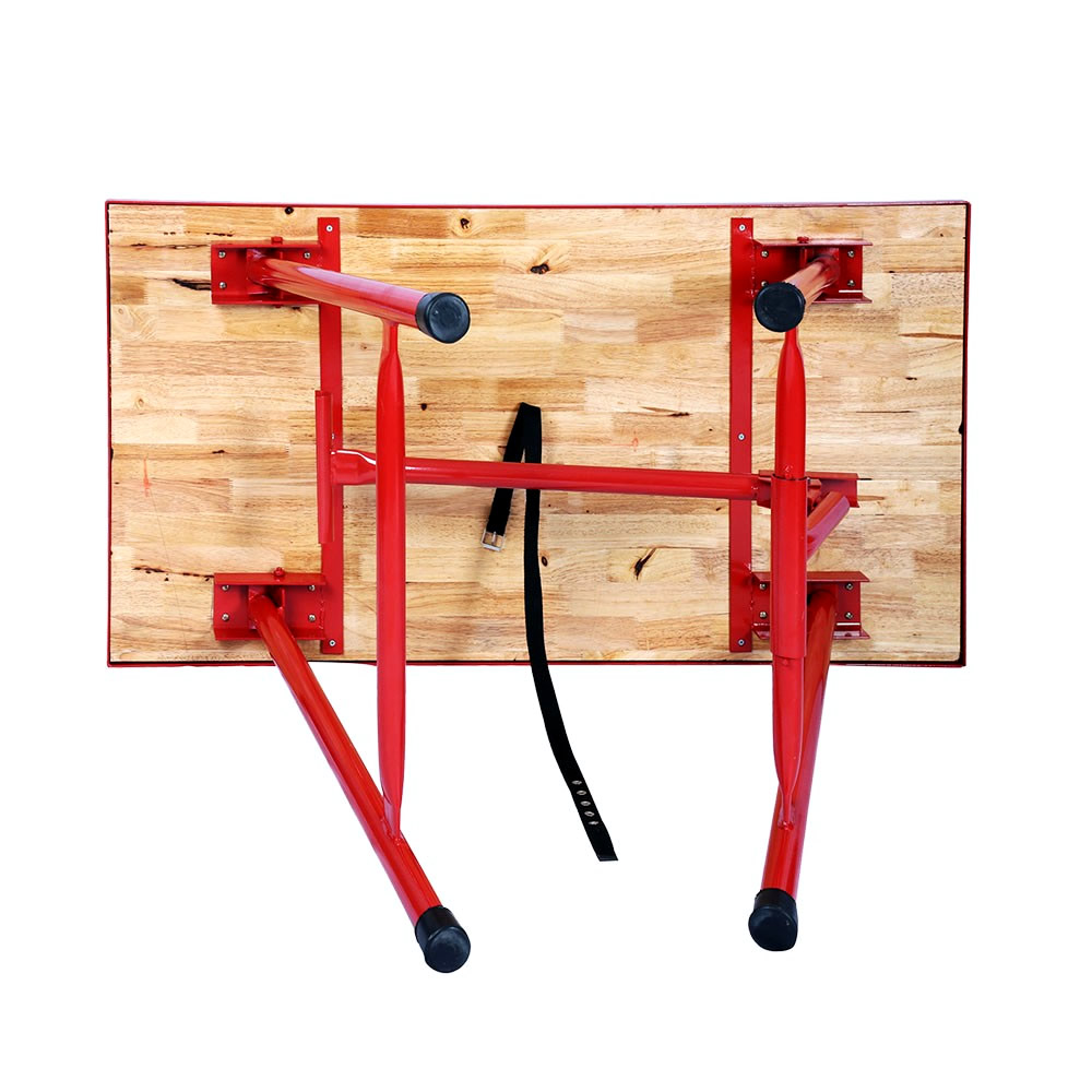 Werktafel | 120 x 62,5 x 83 cm | Inklapbaar | Rood