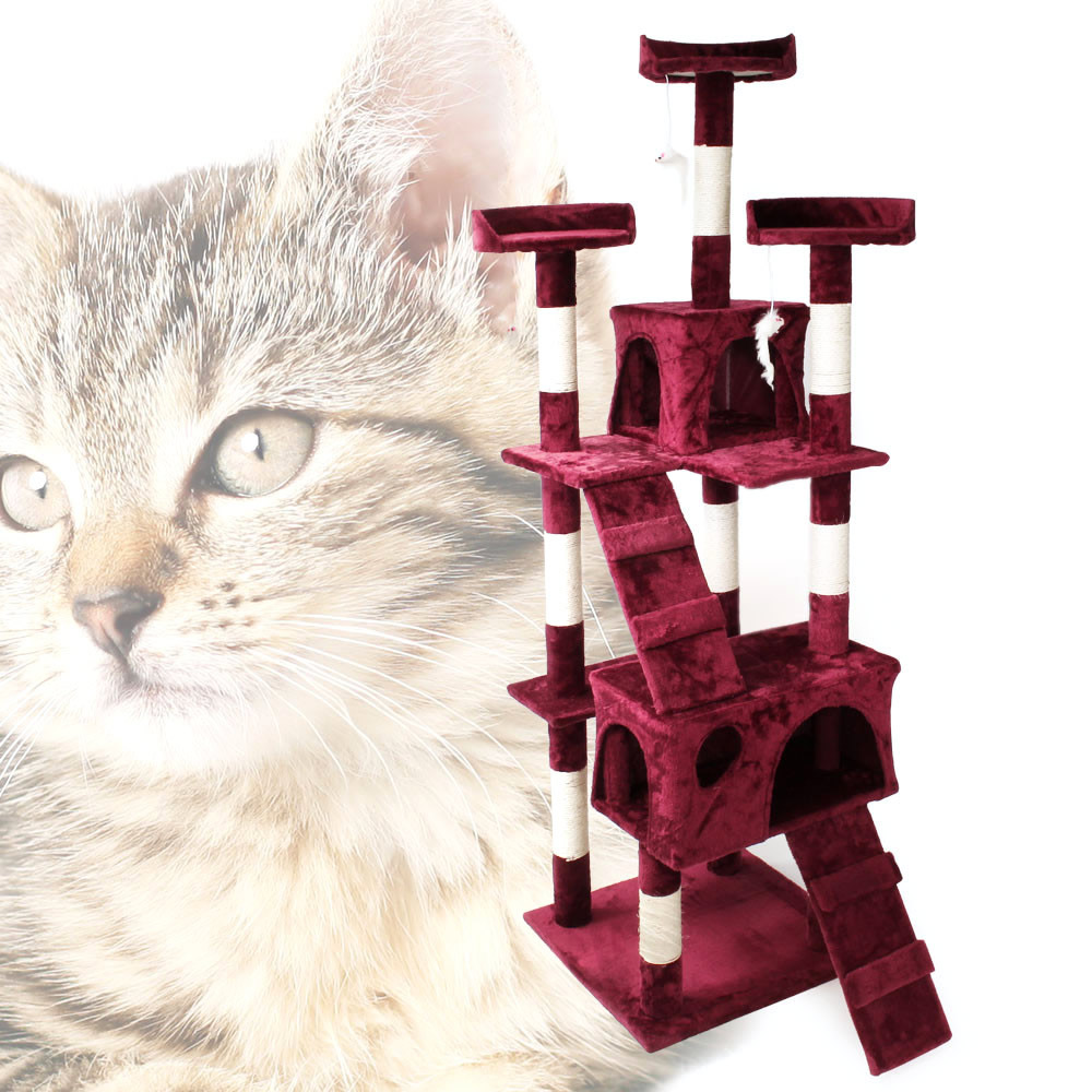 Kattenkrabpaal | 170 cm | Bordeaux