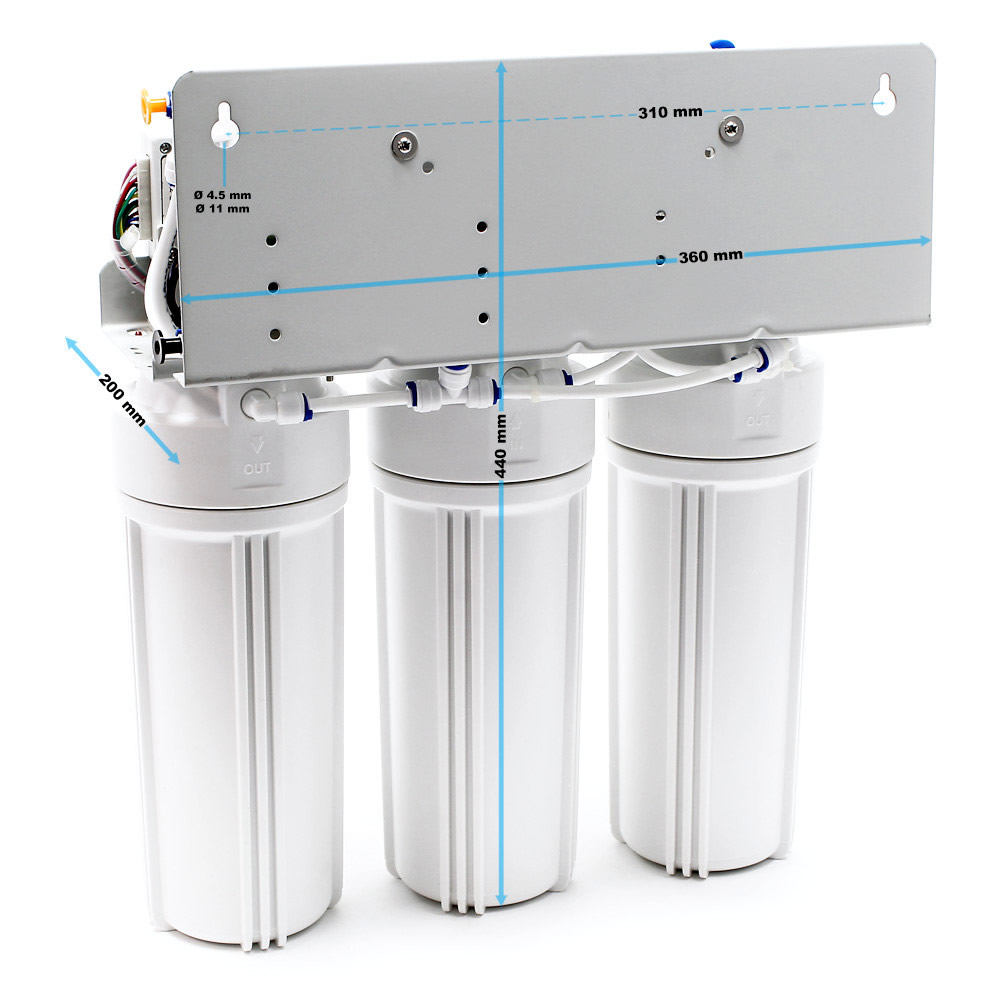 Osmose-apparaat 5-traps | 190 liter | Met drukvat en boosterpomp