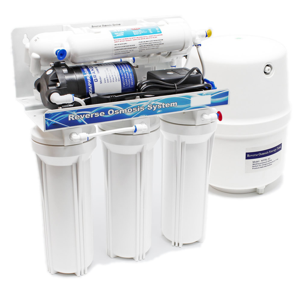 Osmose-apparaat 5-traps | 180 liter | Met drukvat en boosterpomp