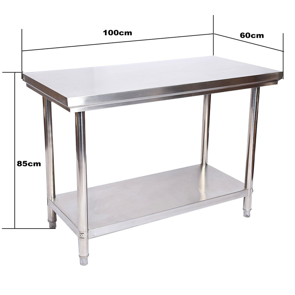 Werktafel RVS (304) | x 60 x 85 cm - HandelsOnderneming Michielsen