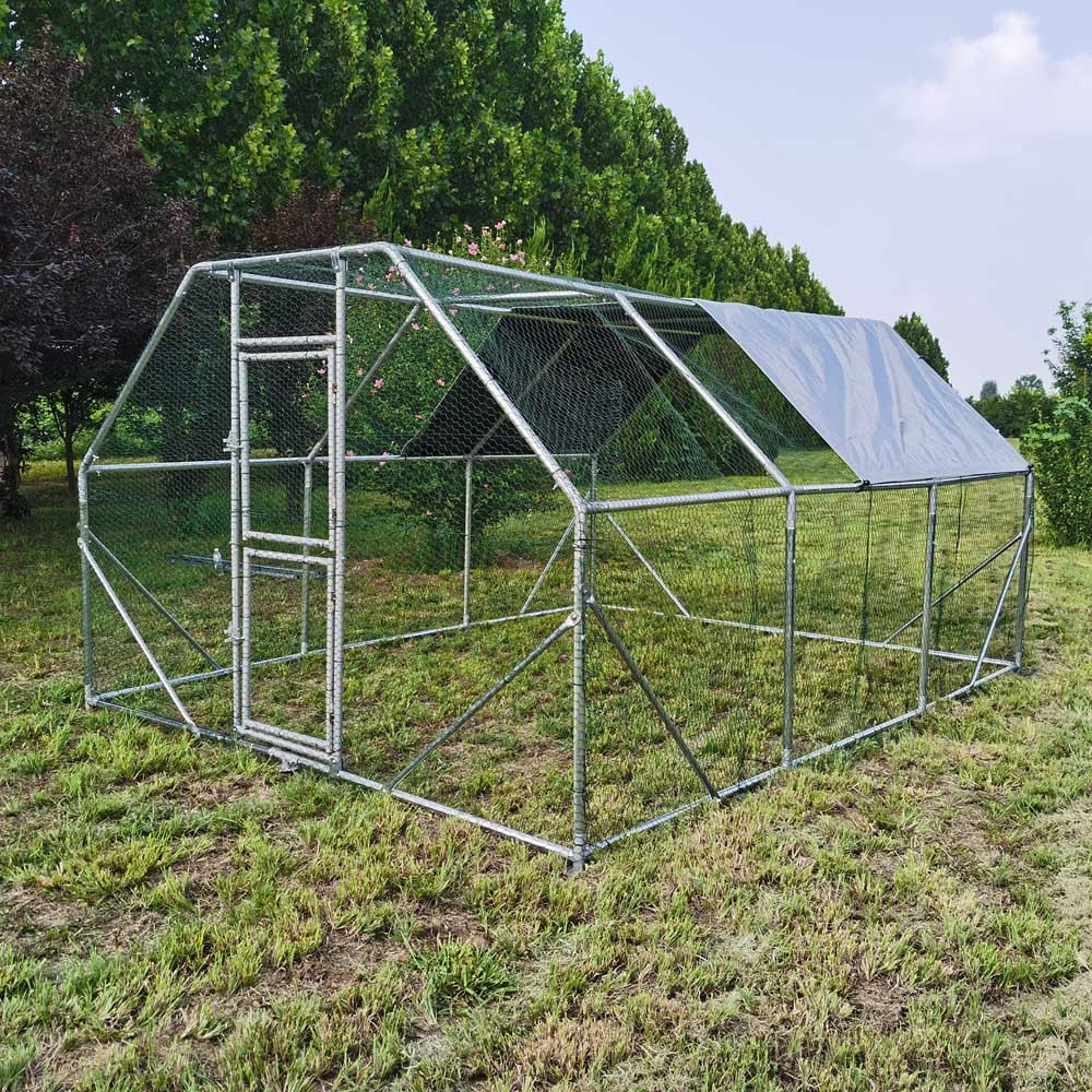 Volière / Vogelkooi | Gegalvaniseerd staal | 4 x 3 x 2 meter