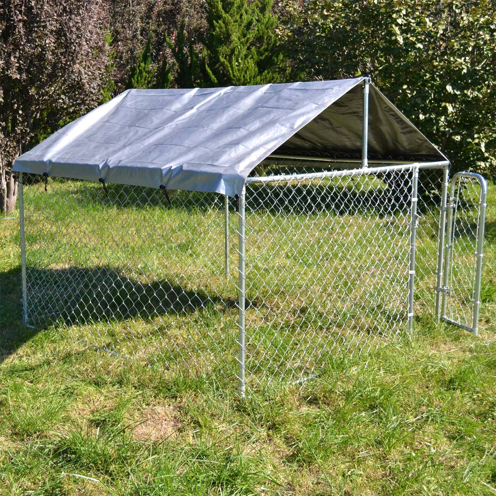 Hondenkennel | 2,3 x 2,3 meter | Met afdekzeil