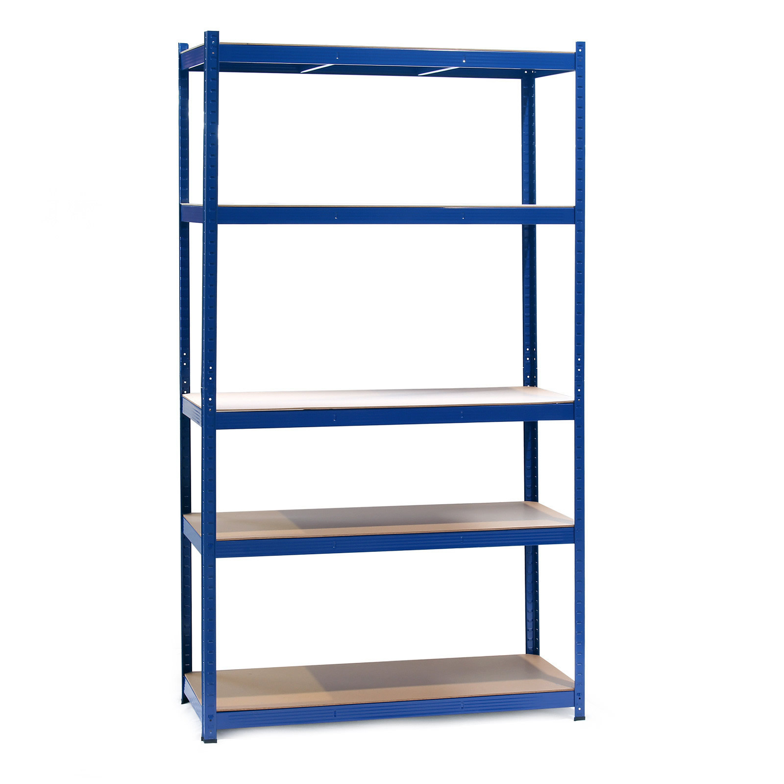 Opbergrek met 5 legborden | Staal/MDF | 100 x 60 x 200 cm | Blauw