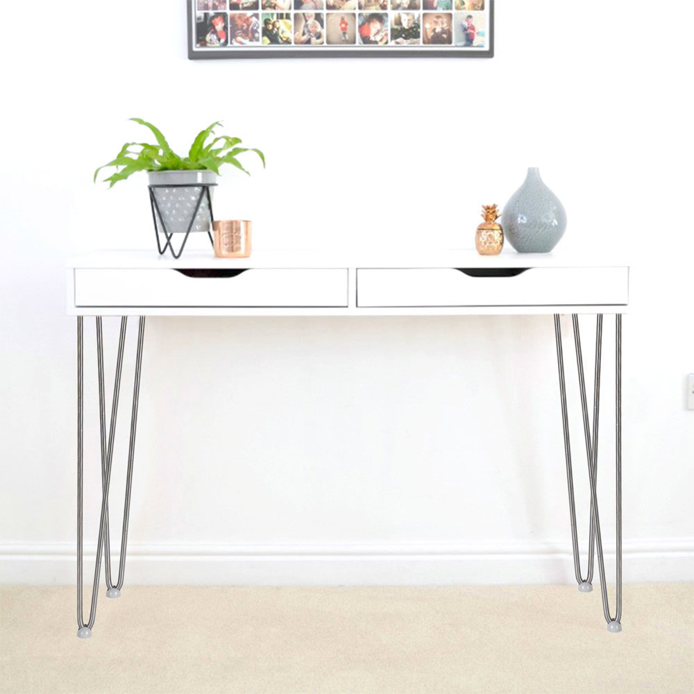 Poten voor tafel, stoel of bank | Set van 4 | Staal | 36 cm
