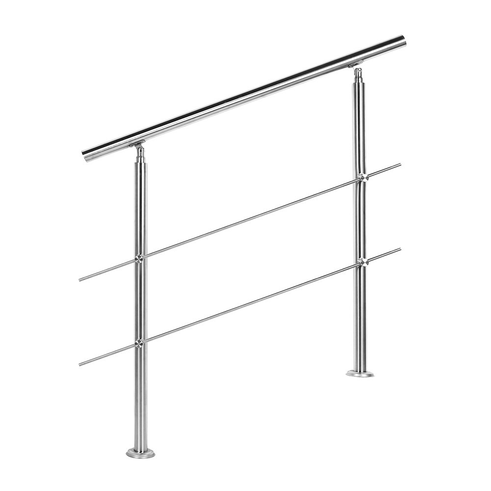 Kan niet lezen of schrijven Contour Saai Trapleuning RVS | Dubbele staander | 80 cm | 2 dwarsbalken - HandelsOnderneming Michielsen Kan niet lezen of schrijven Contour Saai Trapleuning RVS | Dubbele staander | 80 cm | 2 dwarsbalken - HandelsOnderneming Michielsen