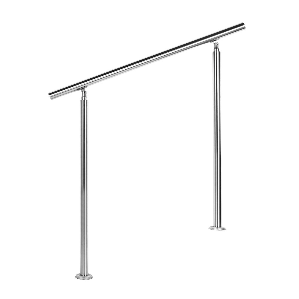 Trapleuning RVS | Dubbele staander | 100 cm