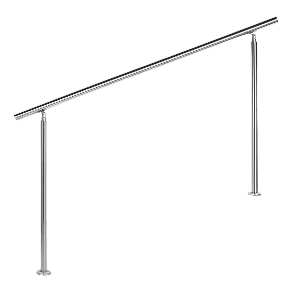 Trapleuning RVS | Dubbele staander | 160 cm