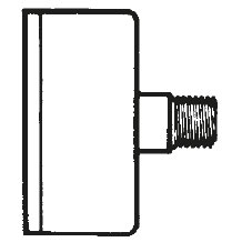Manometer staal | Achteraansluiting | Droog | 0 - 6 bar