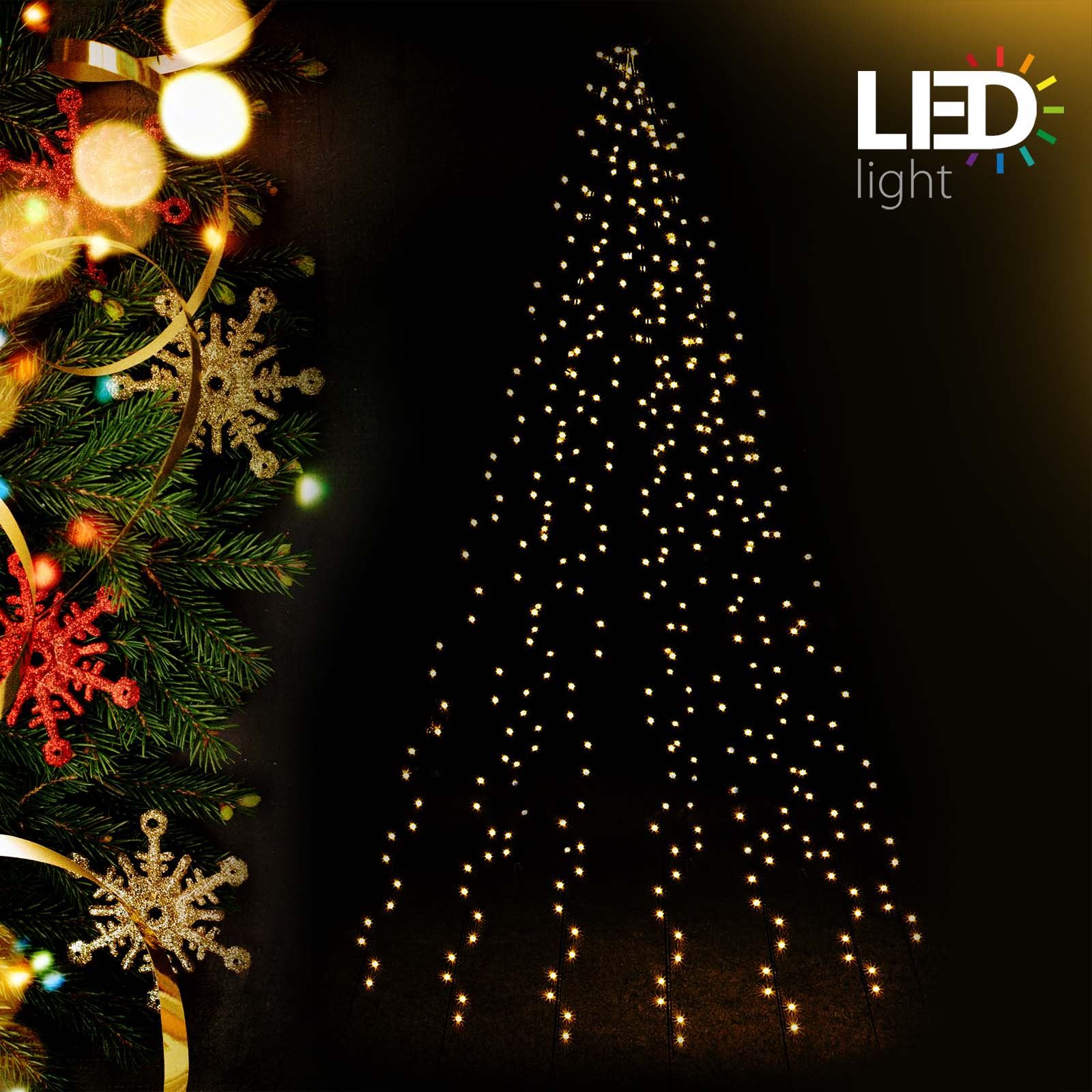 Kerstboomverlichting | 192 LED's | 6 x 2 m