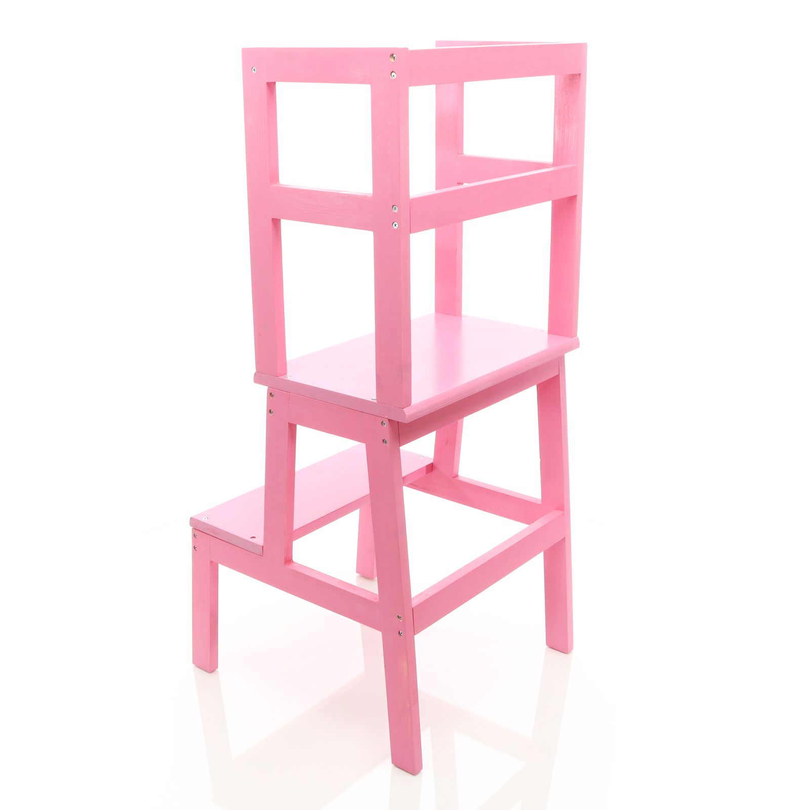 Leertoren | 43 x 40 x 91 cm | Hout | Roze