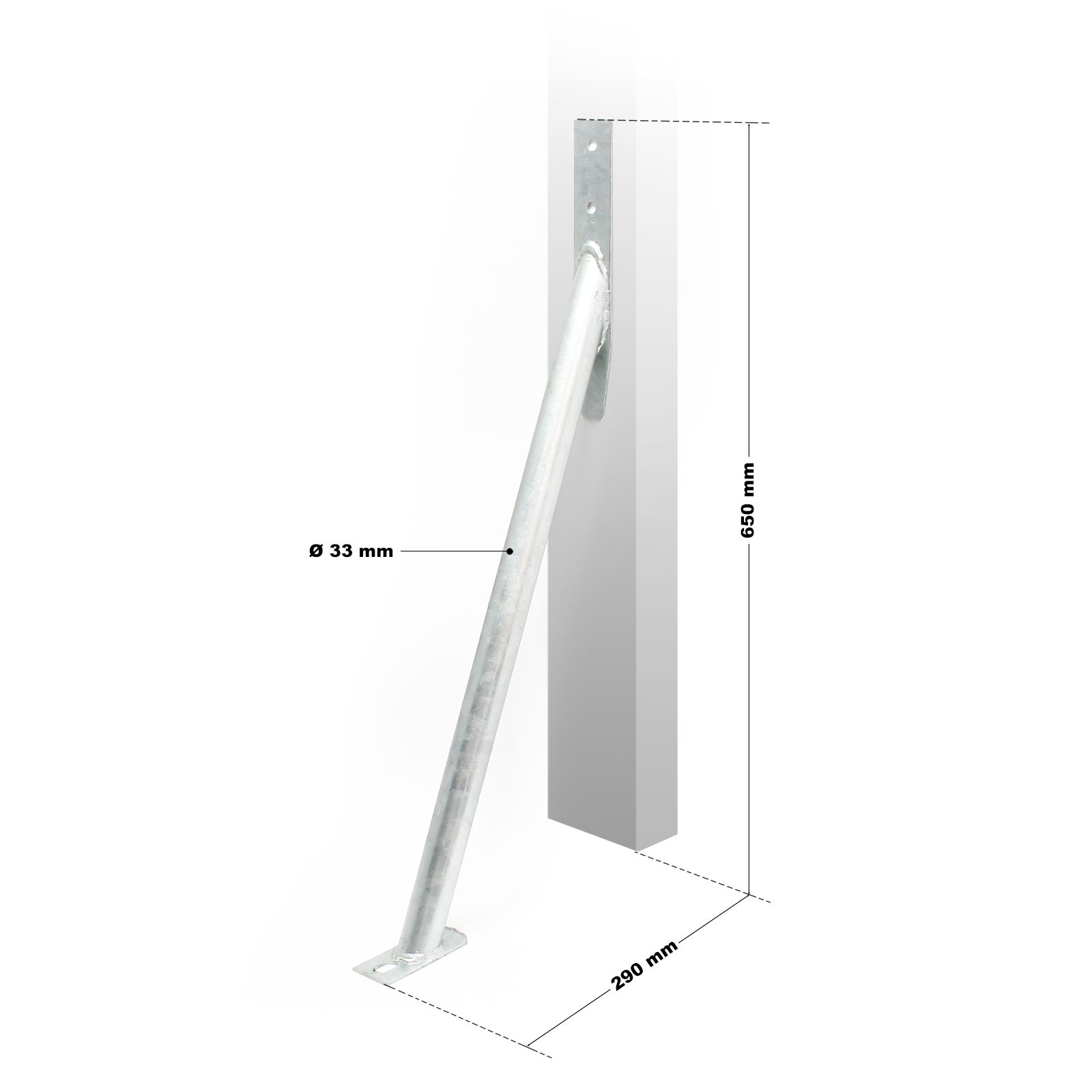 Stormanker | Verzinkt staal | 65 cm