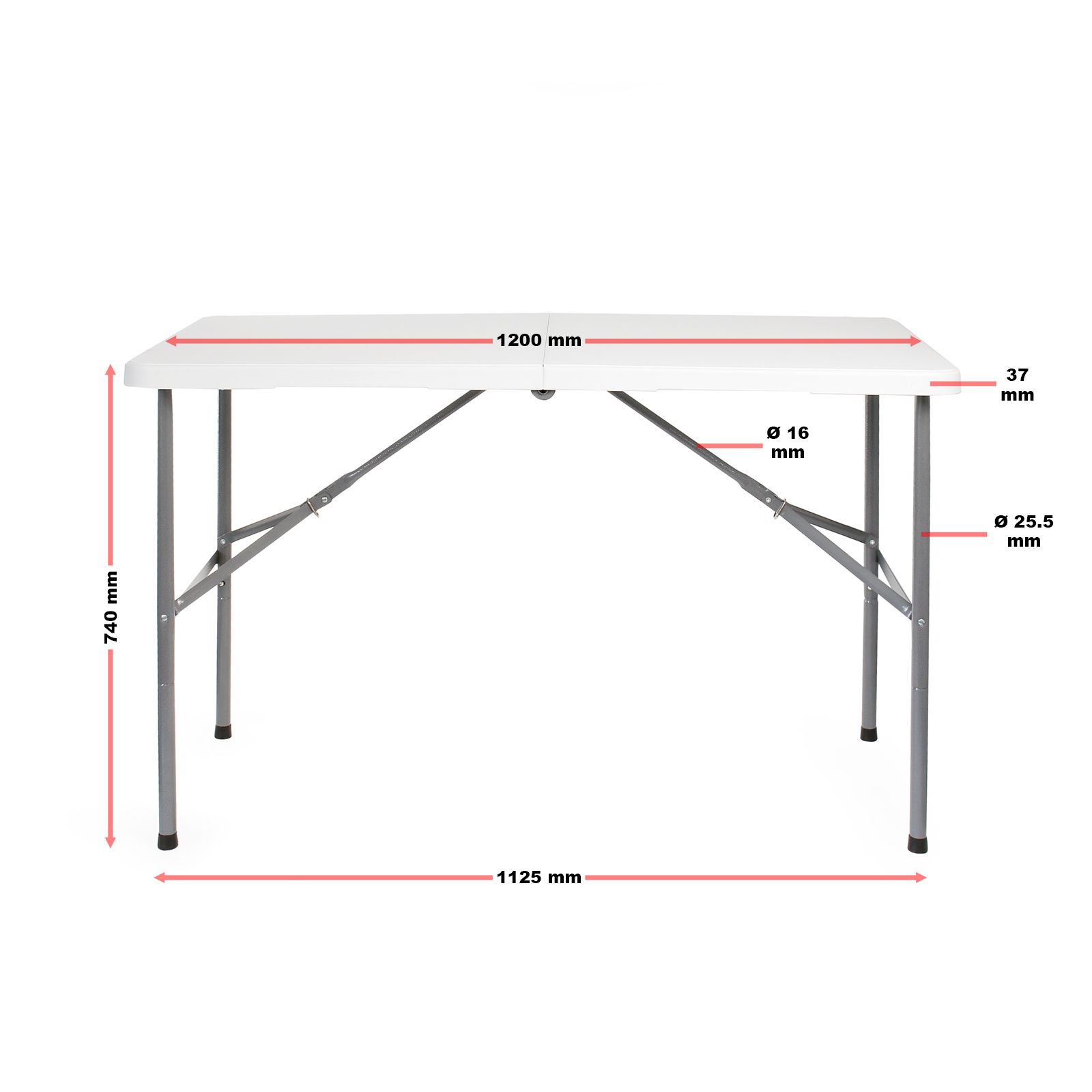 weggooien Bepalen Korea Campingtafel | Opvouwbaar | 120 x 60 cm | Wit - HandelsOnderneming  Michielsen