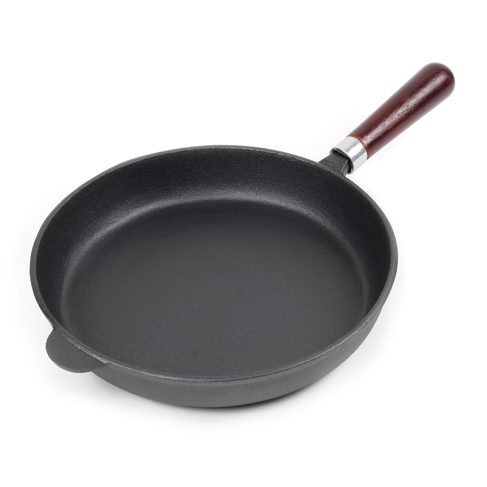 Koekenpan / skillet | Gietijzer / Hout | Ø 28 cm