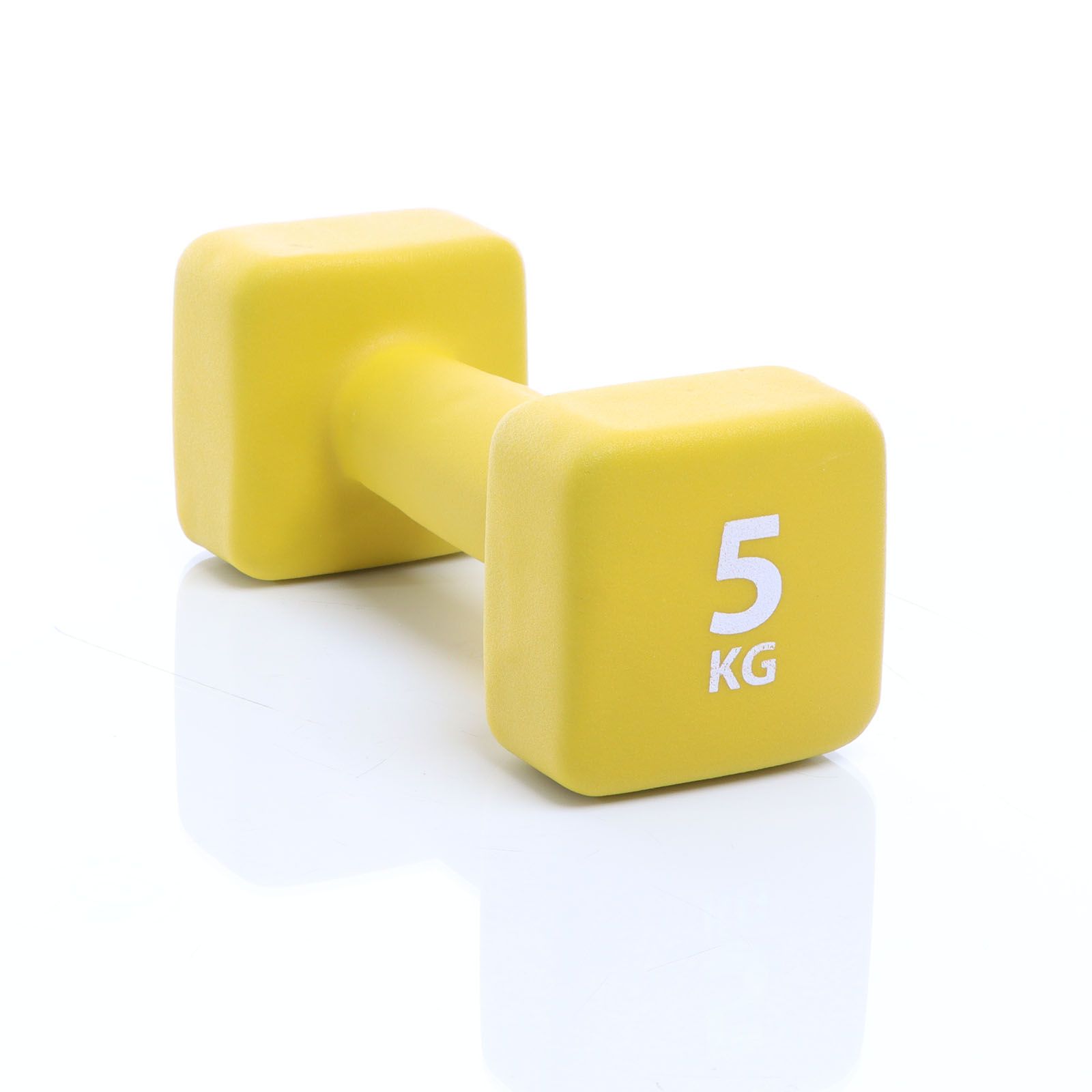 Dumbbell neopreen | 5 kg | Geel