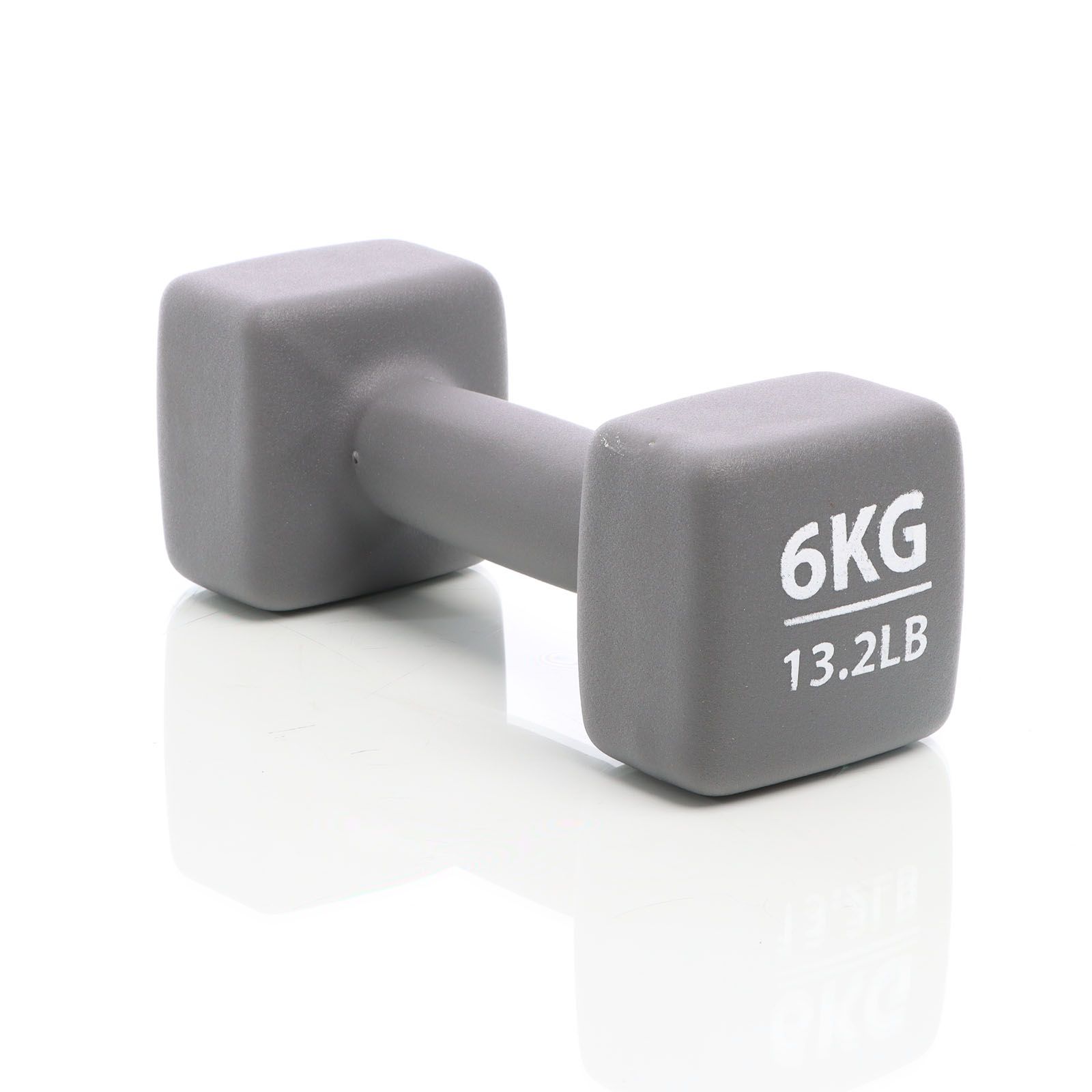 Dumbbell neopreen | 6 kg | Grijs