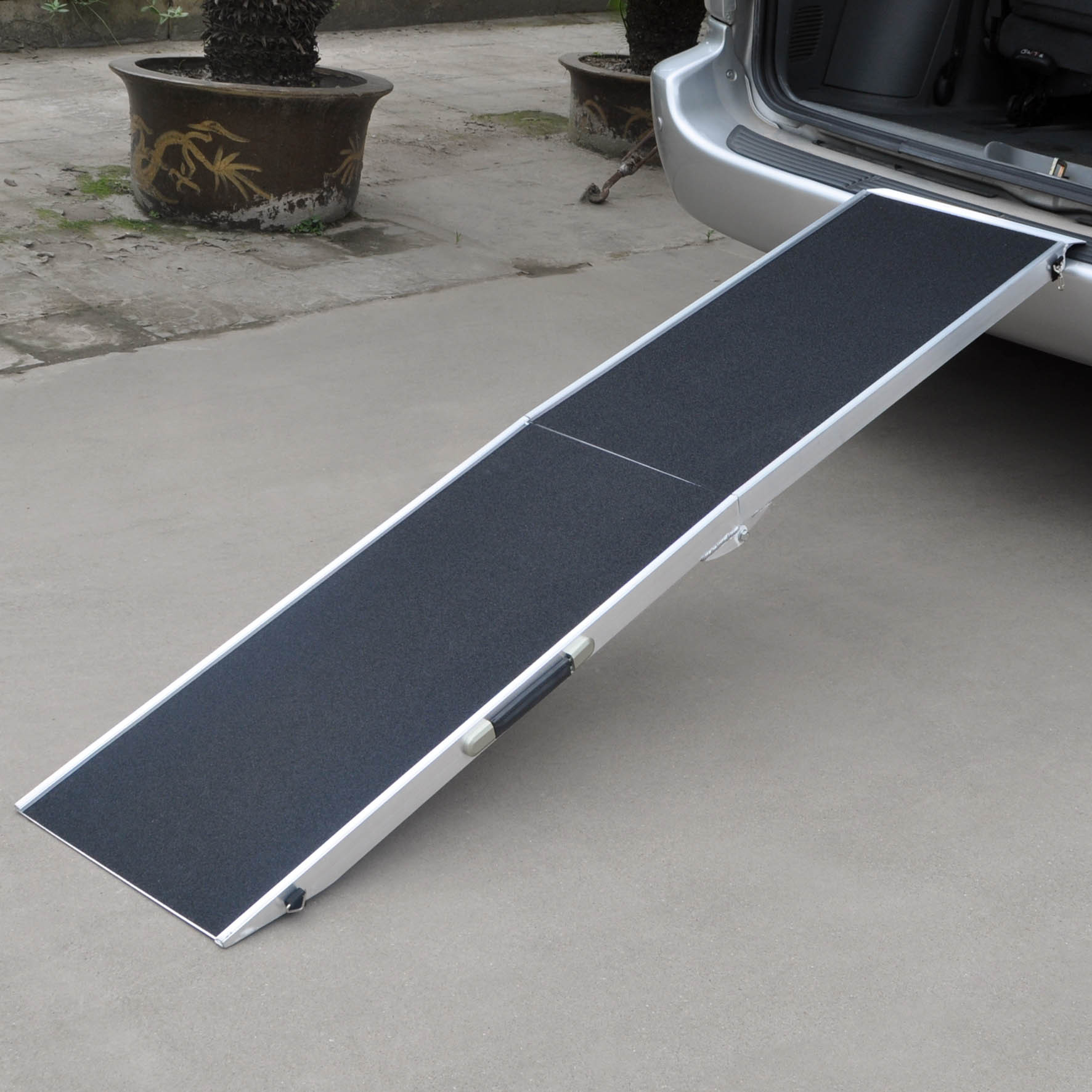 Hondenloopplank opvouwbaar | 122 x 38 cm | Aluminium | anti-slip
