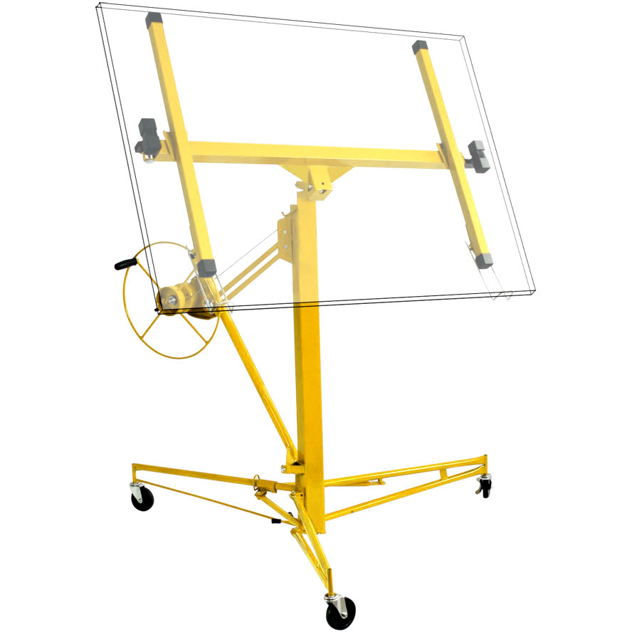 Platenlift / Montagehulp | 340 cm | Geel