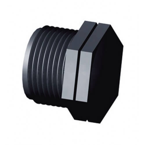 Plug PP zwart 1½