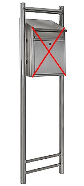 Brievenbusstatief RVS