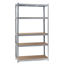 Opbergrek met 5 legborden | Staal/MDF | 100 x 50 x 200 cm