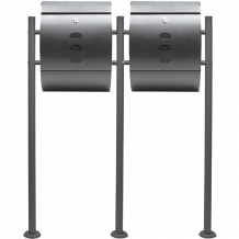 Dubbele brievenbus model 18 | Met statief | Antraciet