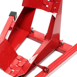 Motorstandaard / inrijwielklem | Rood
