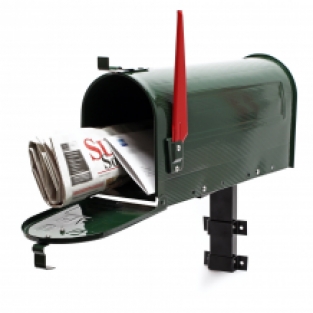 Amerikaanse brievenbus | met wandmontageset | Groen