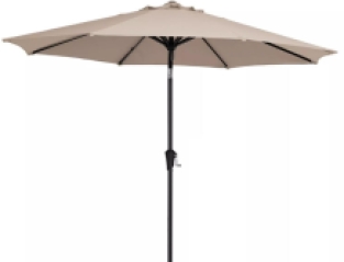 Parasol Antraciet/Taupe | 270 cm