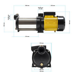 Centrifugaalpomp | 6.000 liter/uur