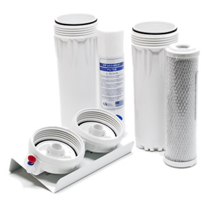 Waterfilter | 2-traps | Incl. kraan en filtercartridges