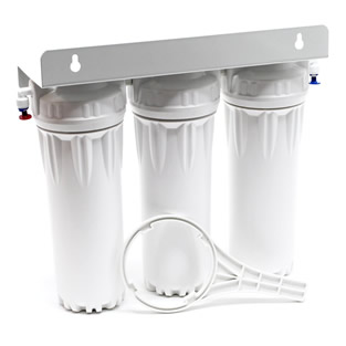 Waterfilter | 3-traps | Incl. kraan en filtercartridges