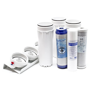 Waterfilter | 3-traps | Incl. kraan en filtercartridges