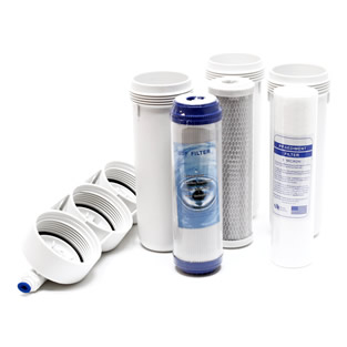 Waterfilter | 3-traps | Incl. kraan en filtercartridges