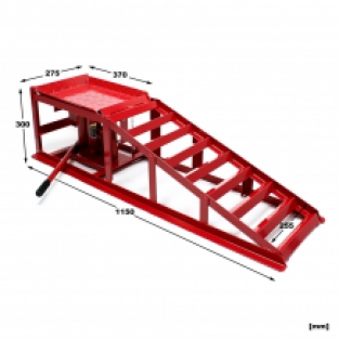 Oprijsteun met hydraulische lift | 2.000 kg | Set van 2