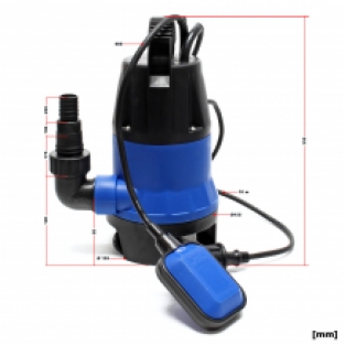 Vuilwaterpomp blauw | 15.000 liter/uur | met vlotter