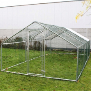 Buitenverblijf | Gegalvaniseerd staal | 6 x 3 x 2 meter