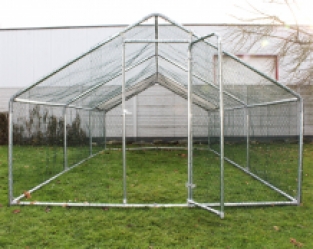 Kippenren | Gegalvaniseerd staal | 6 x 3 x 2 meter