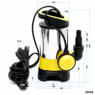 Vuilwaterpomp Pro | 15.000 liter/uur | met vlotter