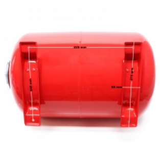 Expansievat/drukvat | Rood | 24 liter | Horizontaal