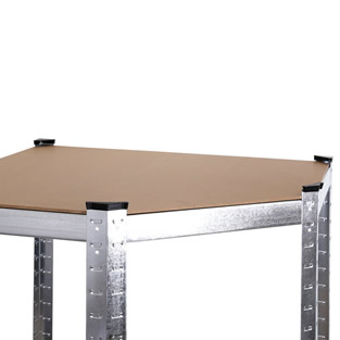 Opbergrek met 4 legborden MDF | Hoekstelling 160 cm