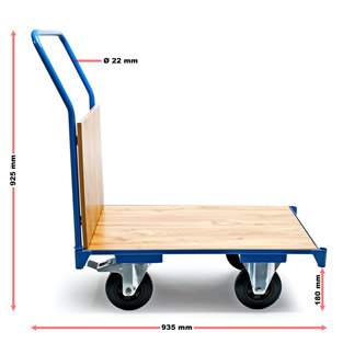 Plateauwagen | 74 x 50 cm | 180 kg