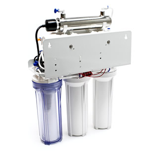 Osmose-apparaat 6-traps | 180 liter | Met drukvat, boosterpomp en UV