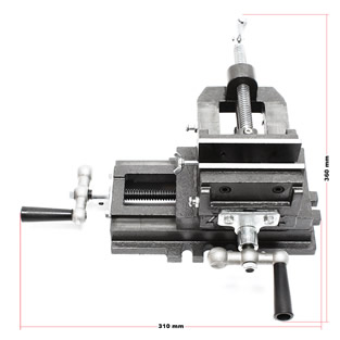 Machineklem met kruistafel | 75 mm