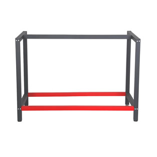 Werkbankonderstel | Antraciet / Rood | 100 x 57 x 81 cm