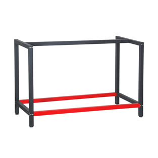 Werkbankonderstel | Antraciet / Rood | 125 x 57 x 81 cm